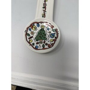 Rare Fiesta Retired Christmas Tree Holiday Spoon Rest 8" Long Fiestaware HLC